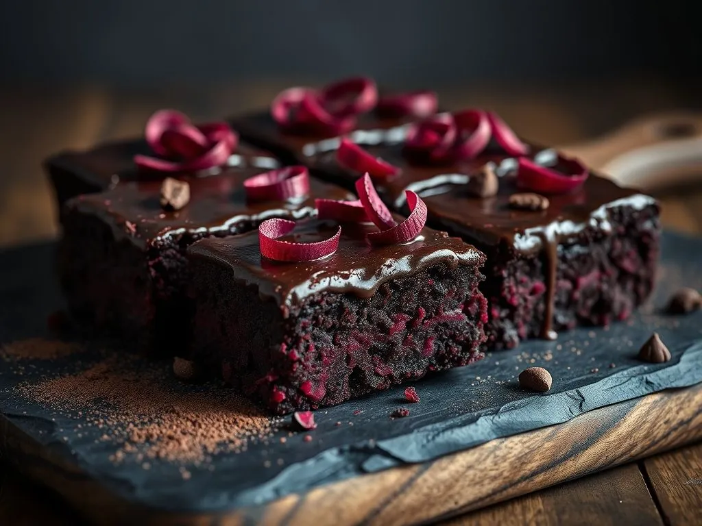 Eggless Beetroot Brownie Made With Amaranth Flour