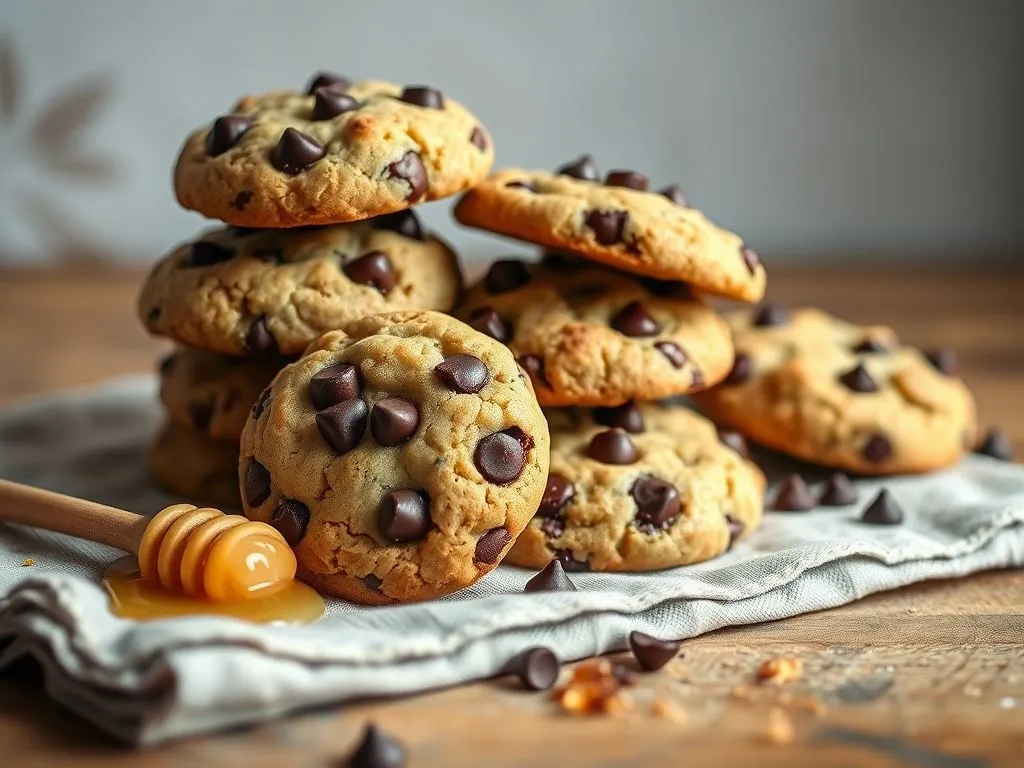 Eggless Chocolate Chip and Honey Cookie