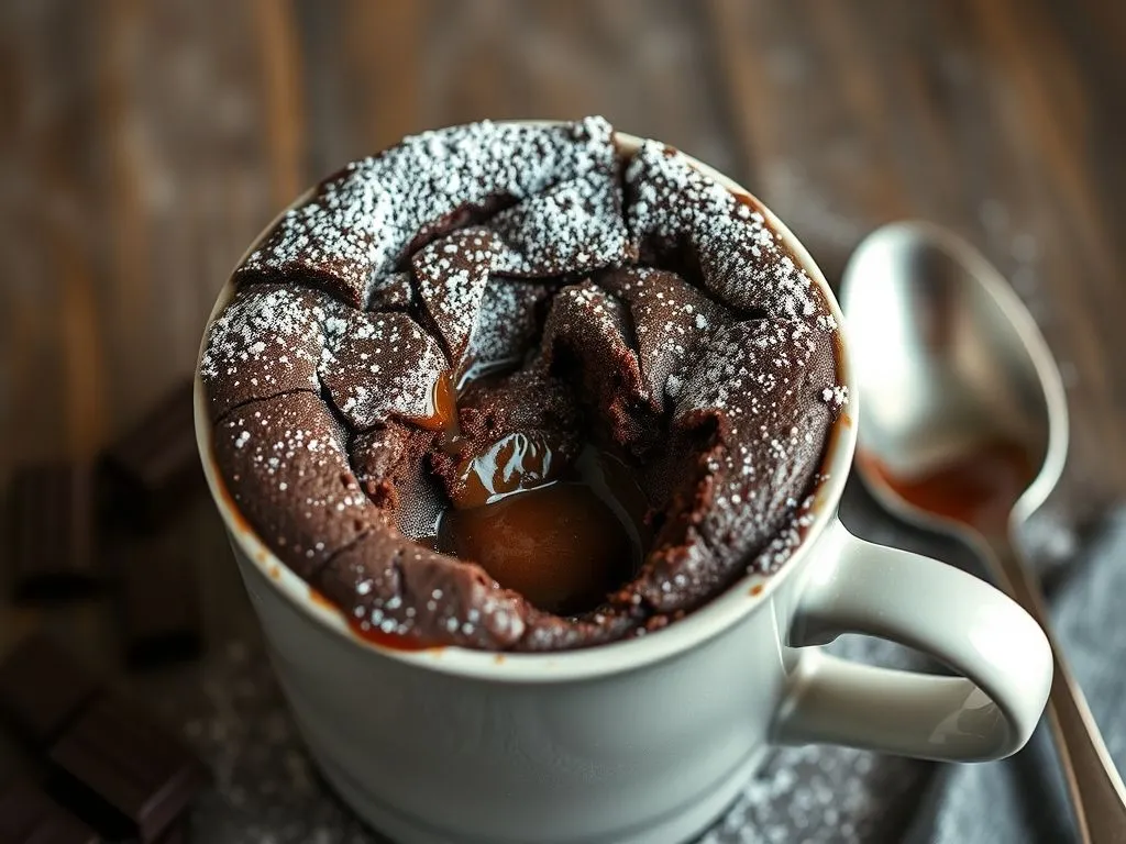 Eggless Chocolate Mug Cake