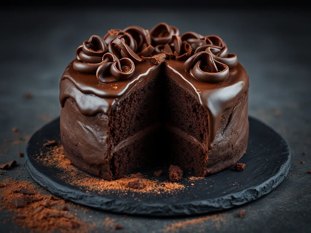 Eggless Easy Chocolate Cake