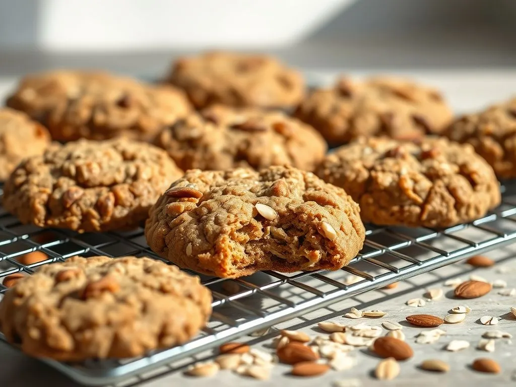 Eggless Sugarless Oats And Nuts Cookie