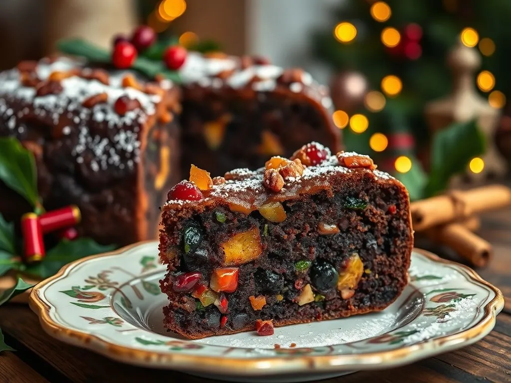 Eggless Traditional Christmas Cake