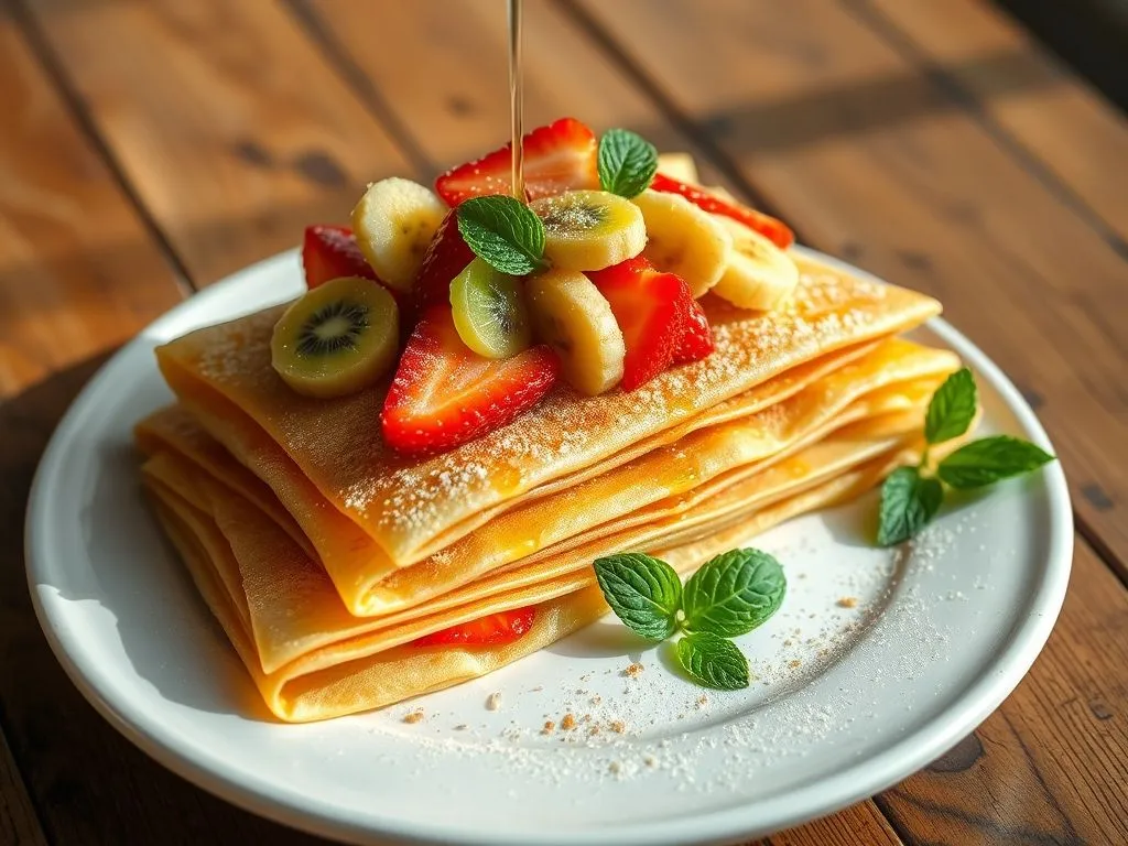 Finger Millet Crepe with Fruits