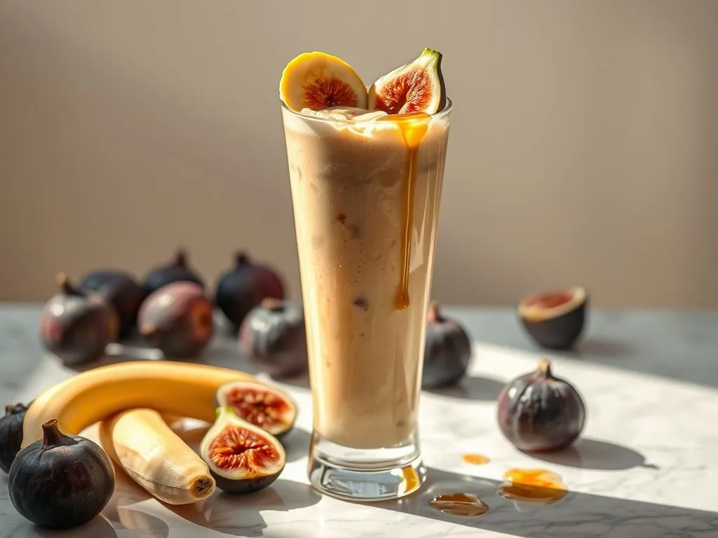 Fresh Fig Banana Milkshake