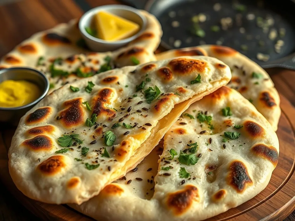 Garlic Naan Without Yeast