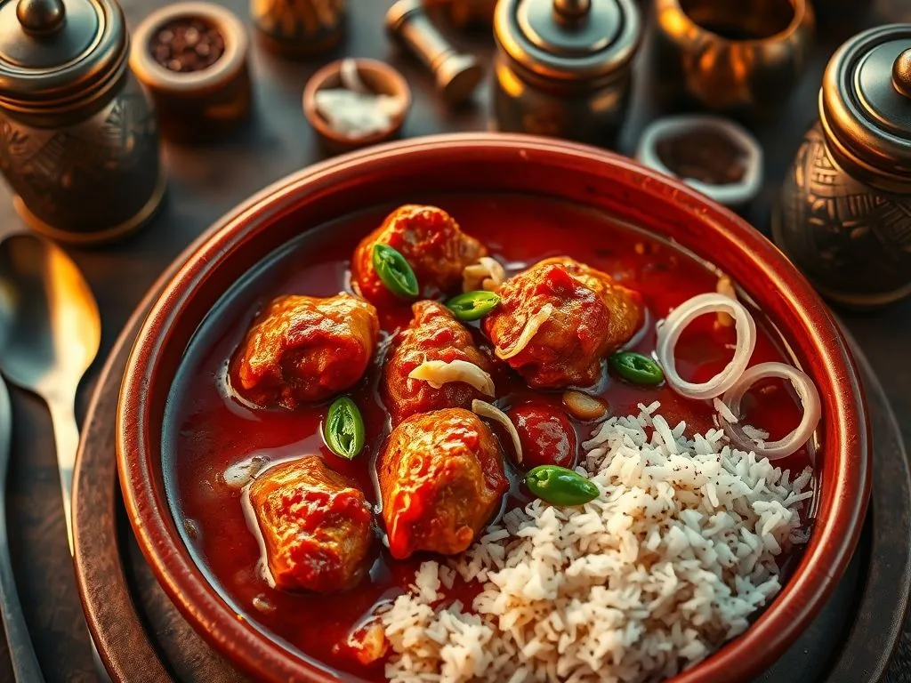 Garlic Red Chicken Gravy