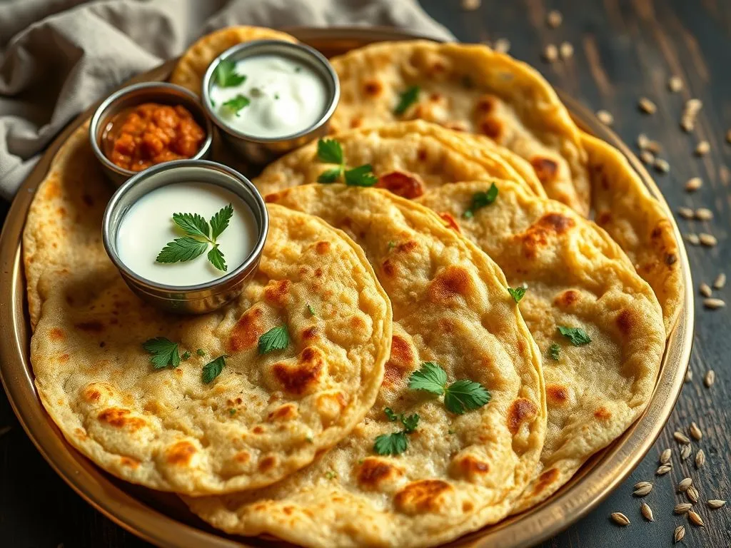 Garlic Roti  (  Gluten Free )