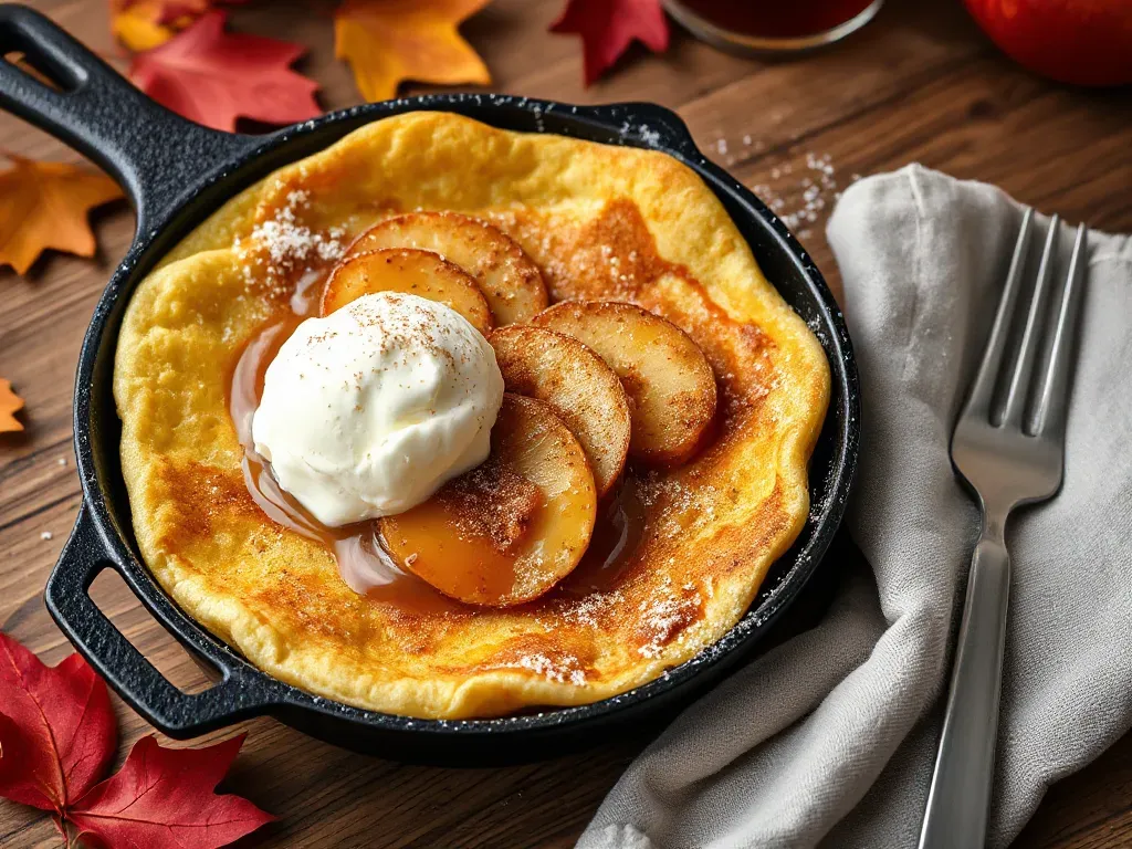 German Pancakes with Caramelised Apples