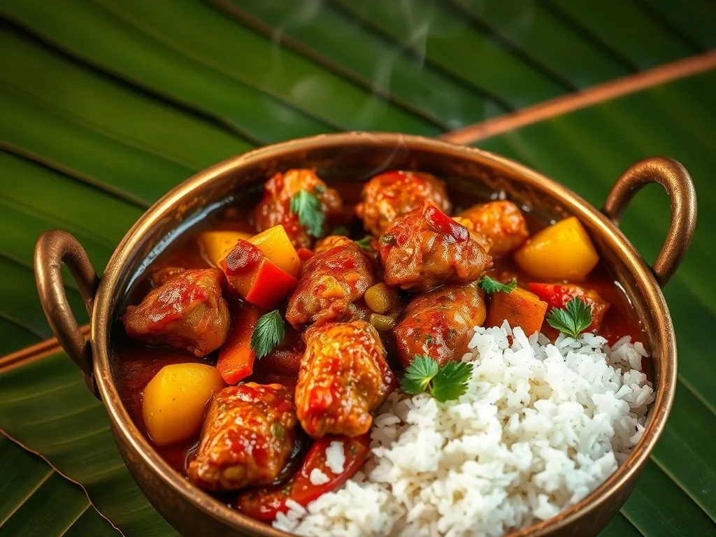 Goan Style Chicken Vindaloo With Vegetables