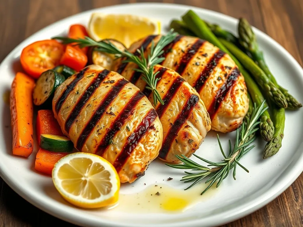 Grilled Chicken With Vegetables