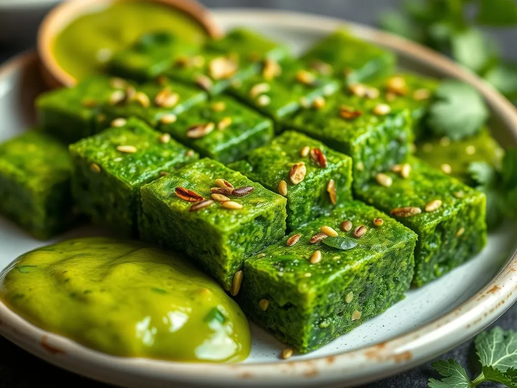 Gujarati Palak Dhokla