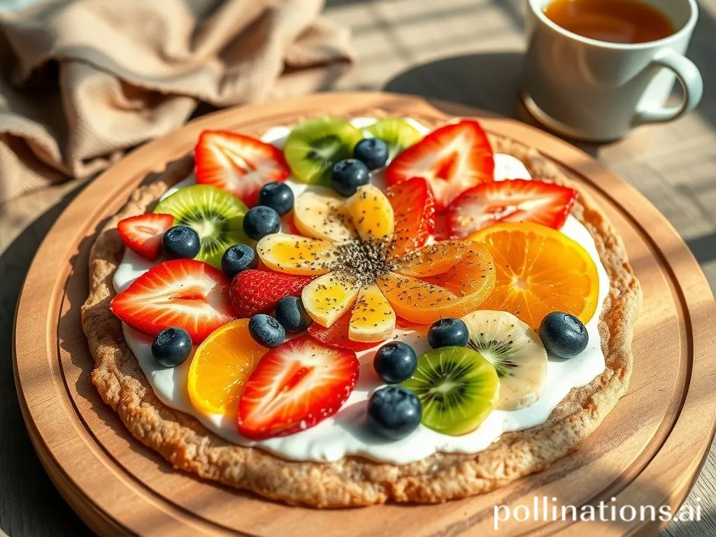 Healthy Fruit Pizza For Breakfast