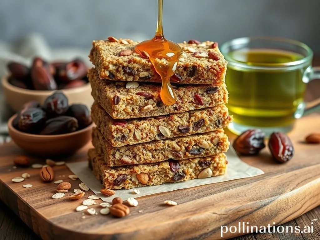 Healthy Oatmeal Energy Bar With Dates & Nuts