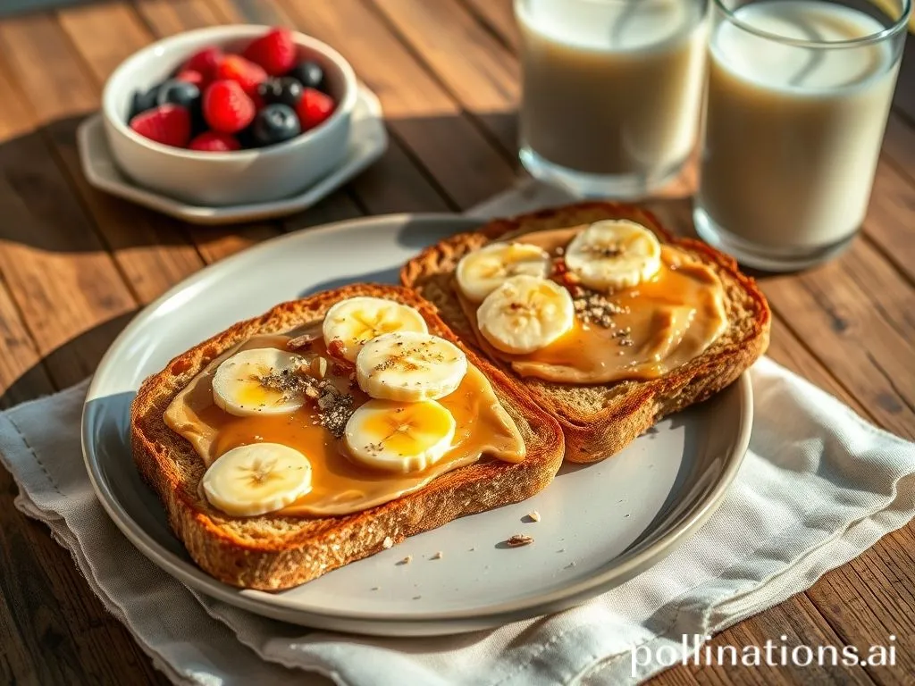 Healthy Peanut Butter Multigrain Toast
