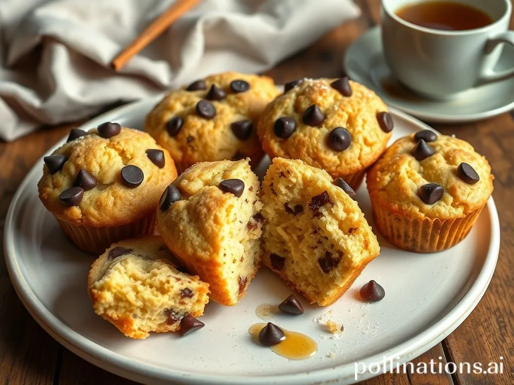 Healthy Vanilla Chocolate Chip Breakfast Muffins