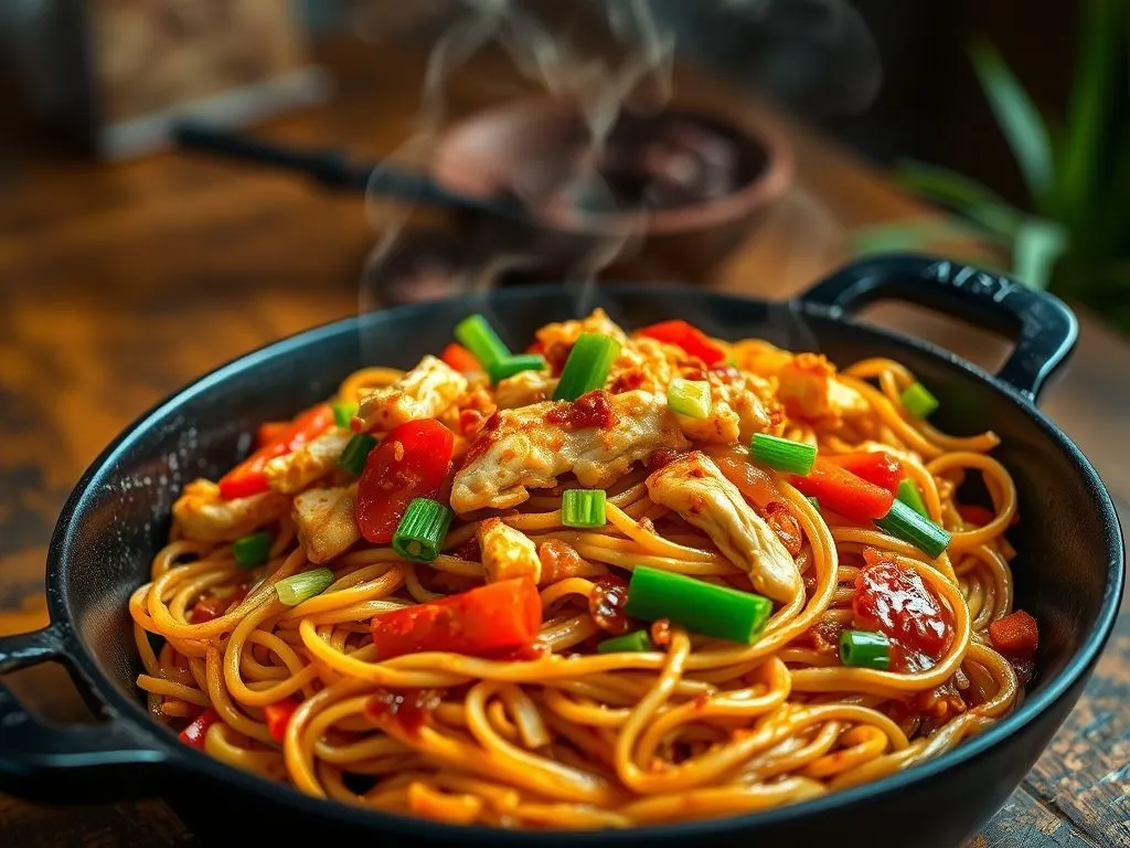 Indo Chinese Chicken Hakka Noodles