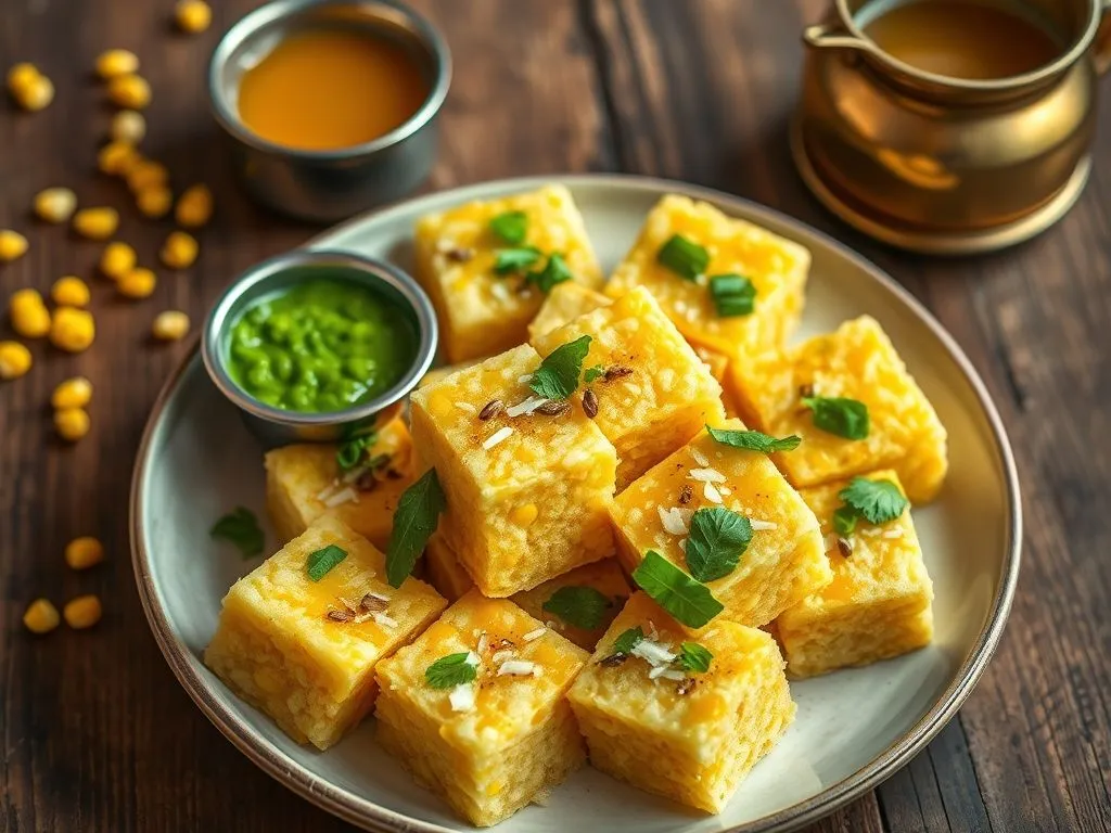 Instant Corn Dhokla