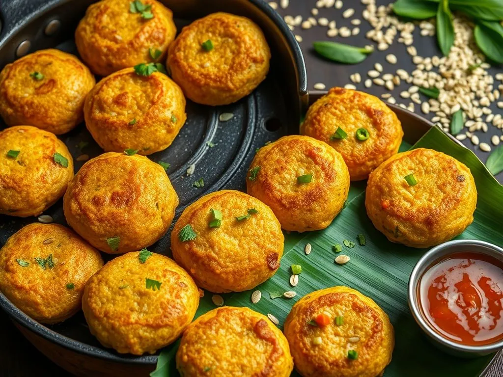 Instant Masala Oats Kuzhi Paniyaram