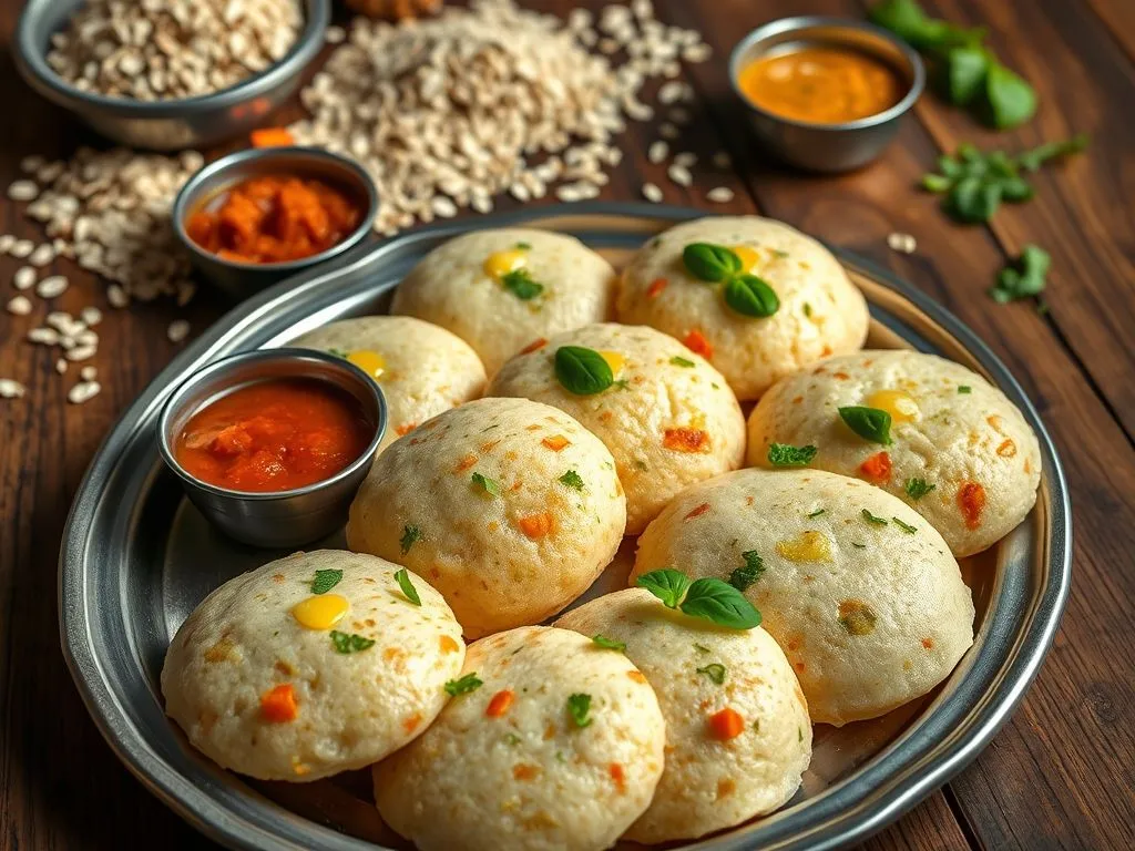 Instant Oats Rava Idli