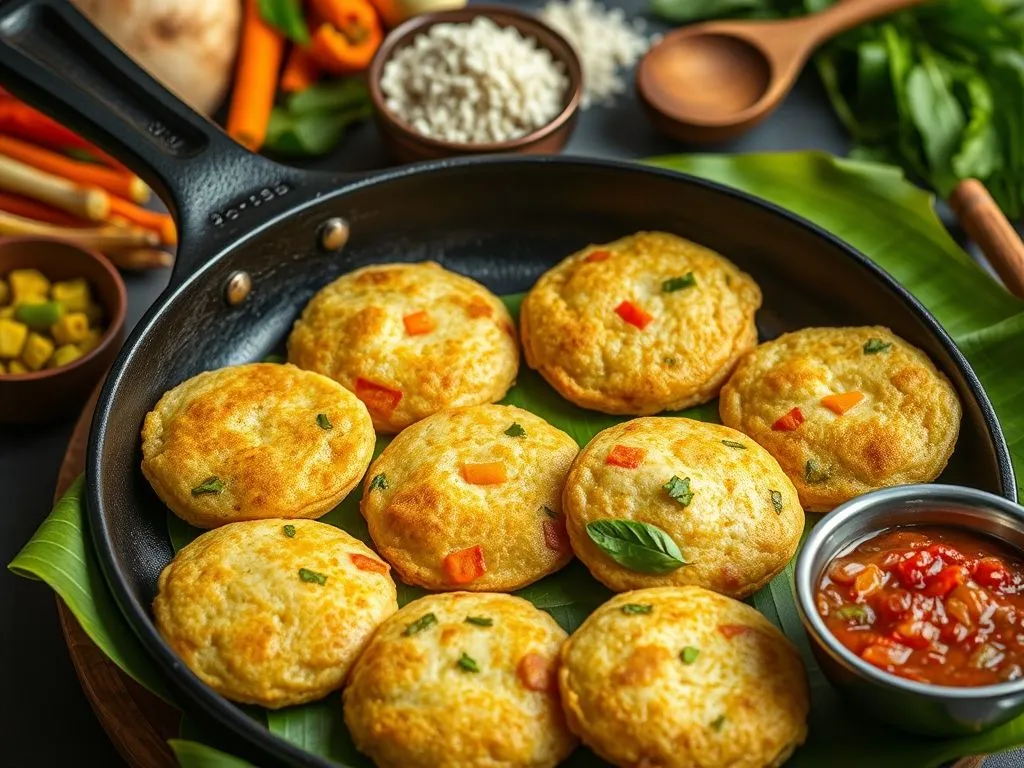 Instant Rava Appam With Vegetables