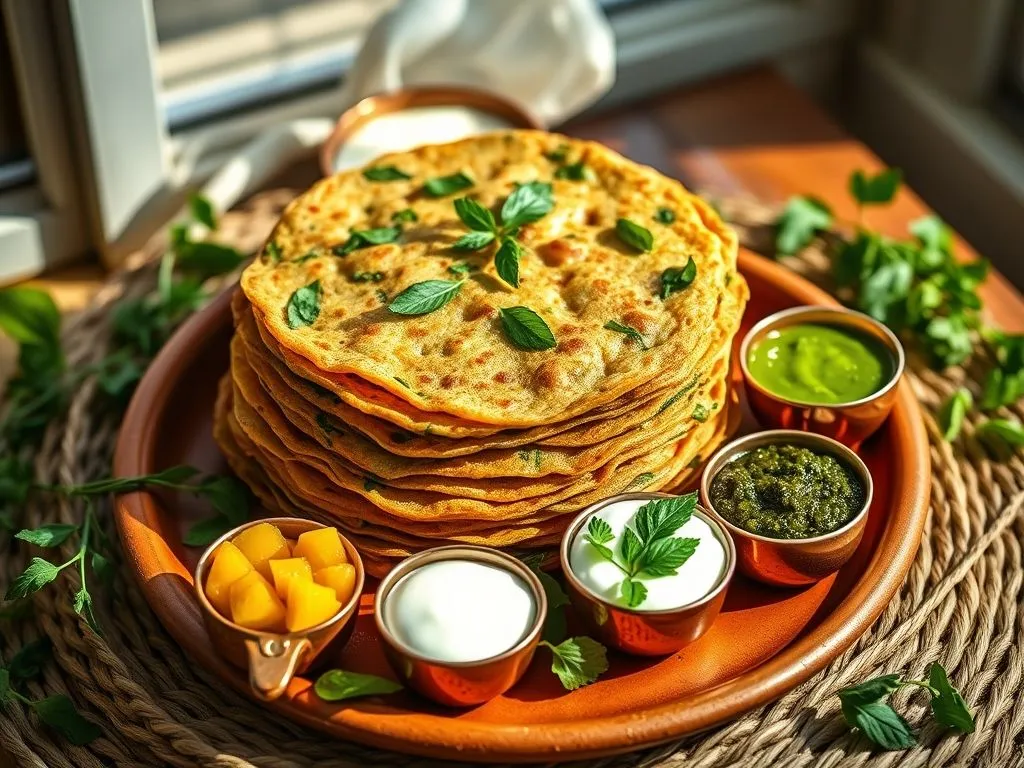 Jain Methi Thepla