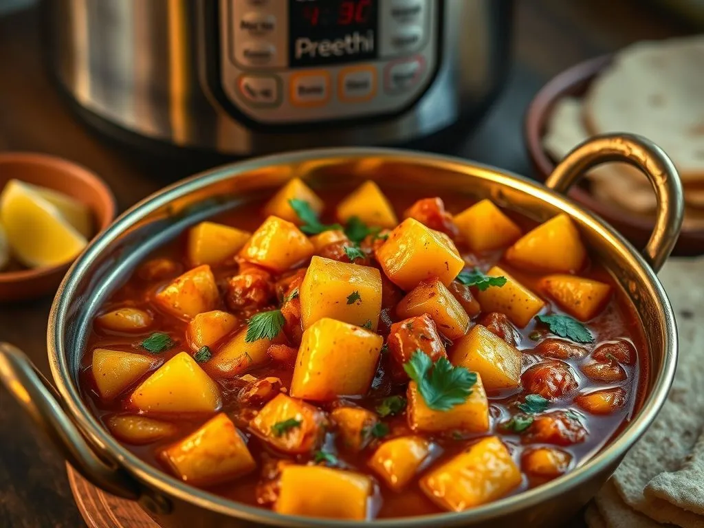 Jaipuri Aloo Pyaaz Ki Sabzi Using Preethi Electric Pressure Cooker