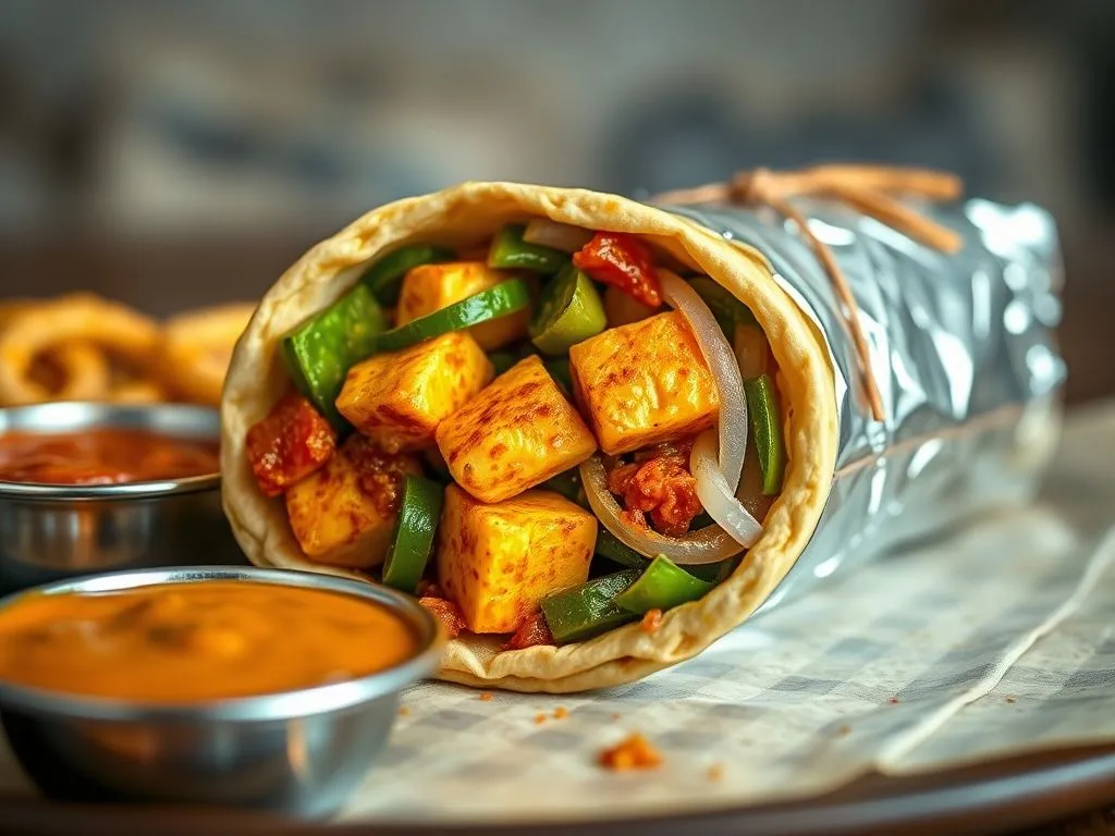 Kadai Paneer Roll