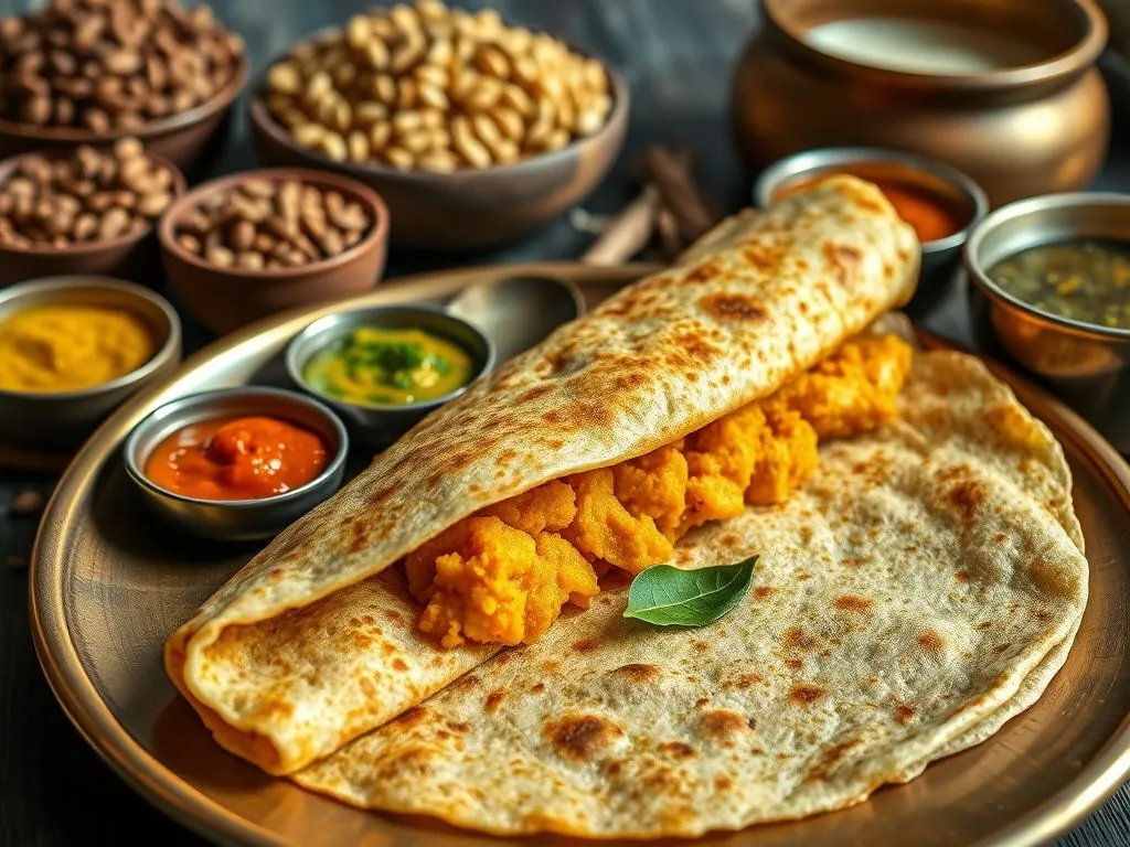 Kanchipuram Masala Dosa With Soya Dosa Batter