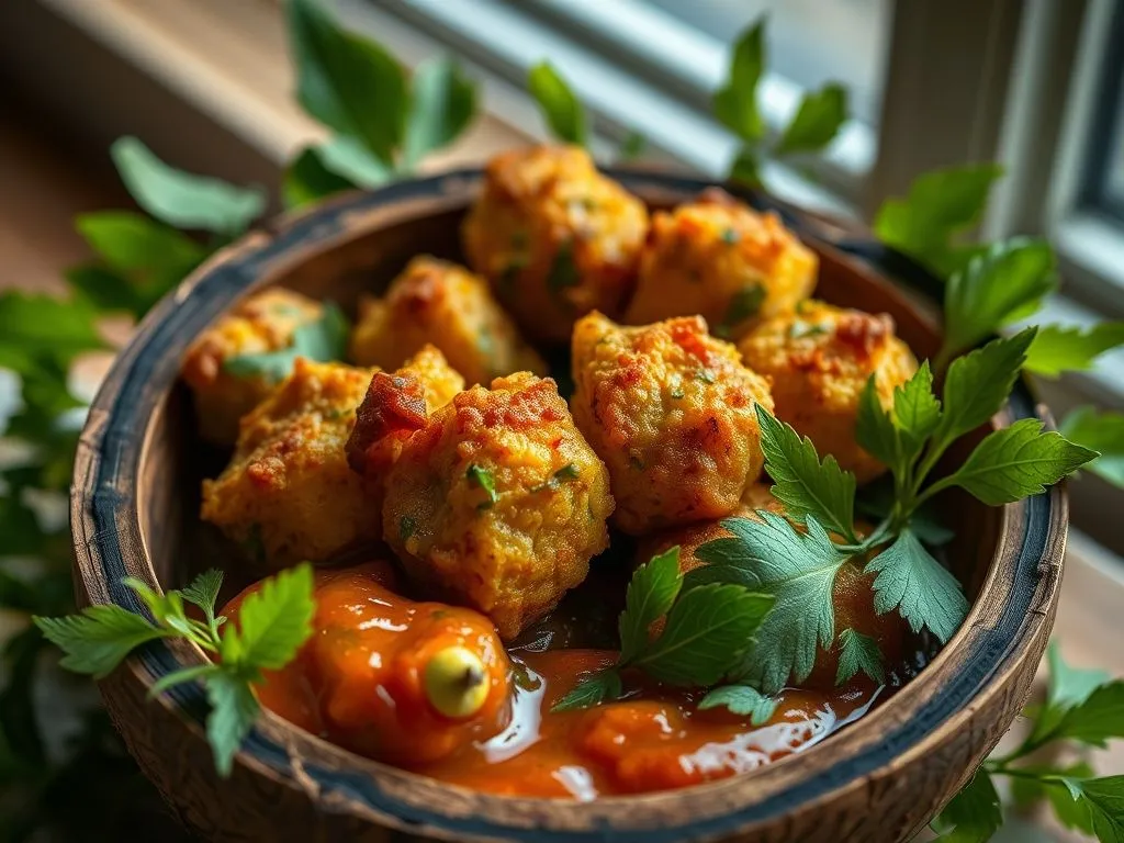 Karnataka Style Alugadde and Mentye Pakoda
