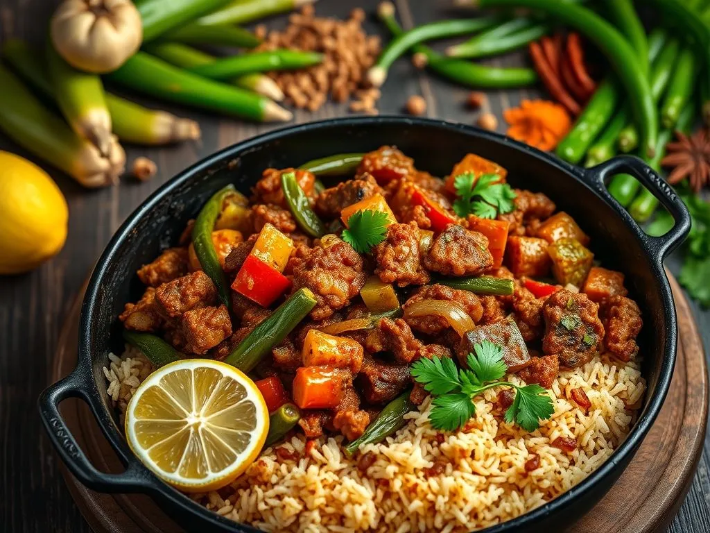 Keema Bhindi Masala