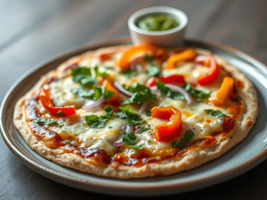 Khakhra Vegetable Pizza