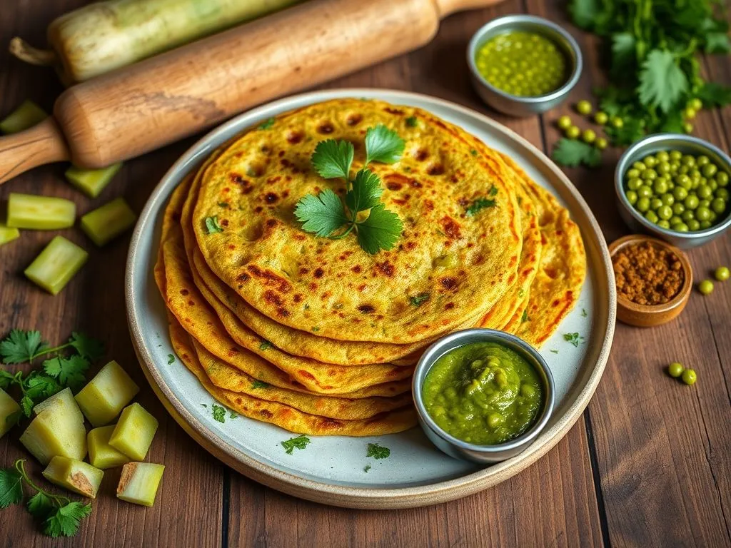 Lauki and Whole Green Moong Dal Cheela