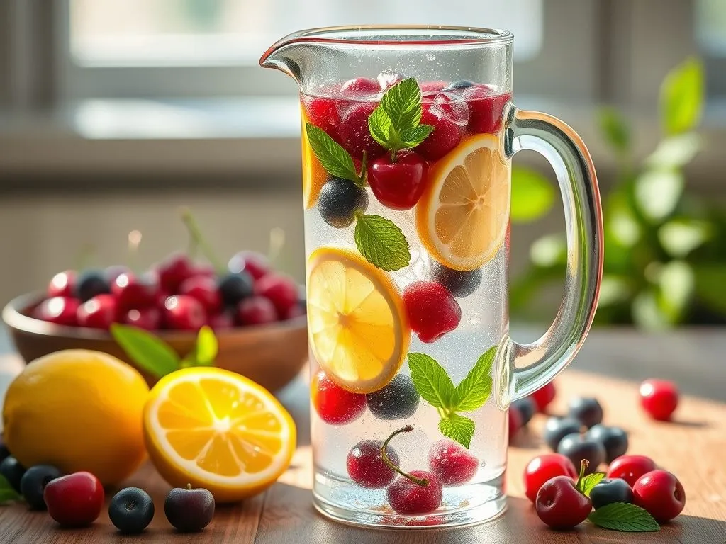 Lemon Cherry Berry Spa Water