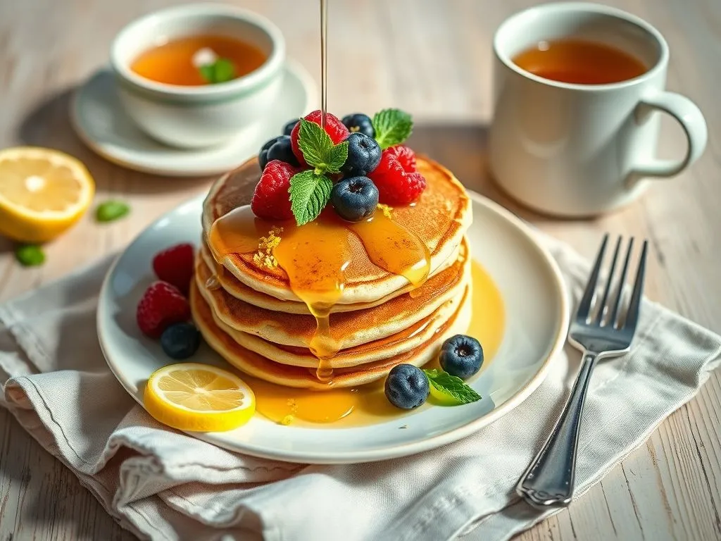 Lemon Poppy Seeds Pancakes
