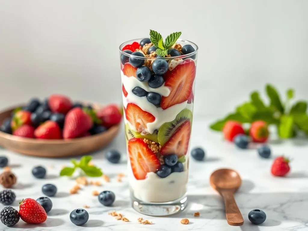 Low Fat Fruit Parfait