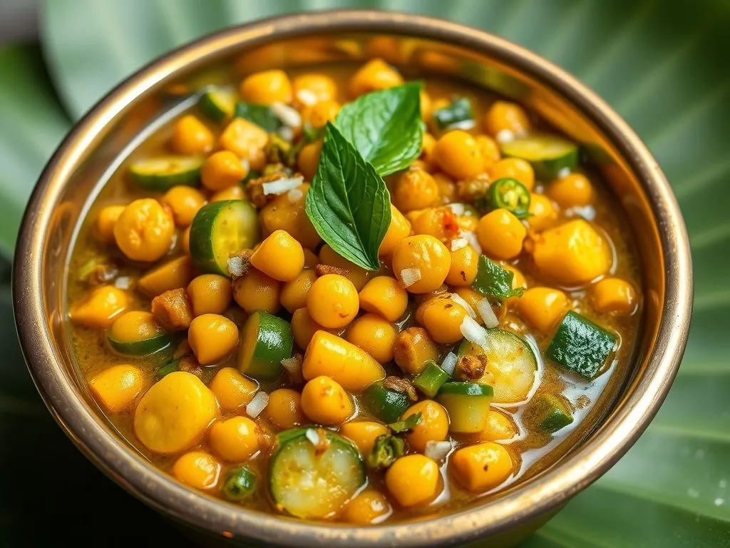 Mangalore Cucumber Chana Dal Subzi