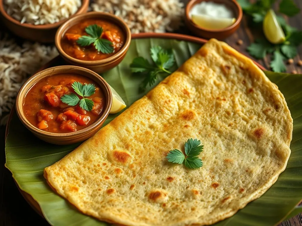 Mangalorean Style Beautiful Metthe Dosa
