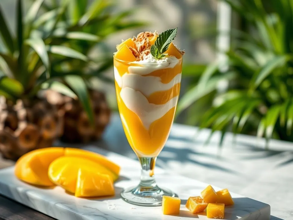 Mango And Yogurt Coconut Fool