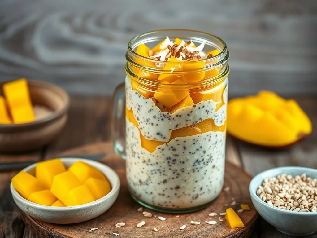 Mango Chia Overnight Oats