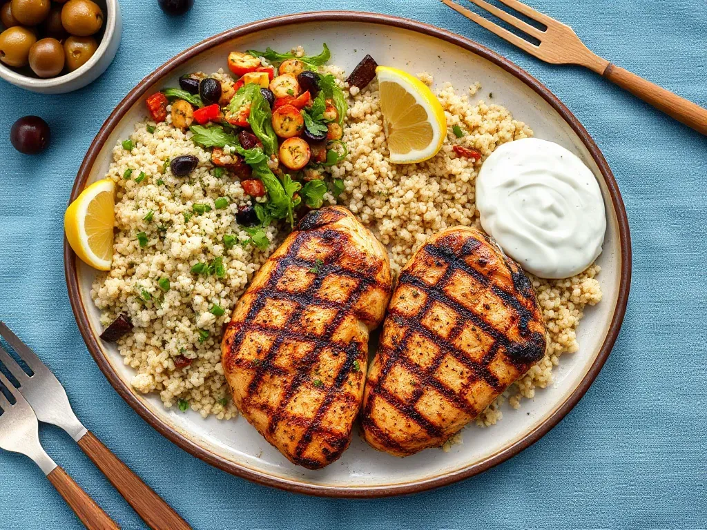 Mediterranean Inspired Spicy Grilled Chicken