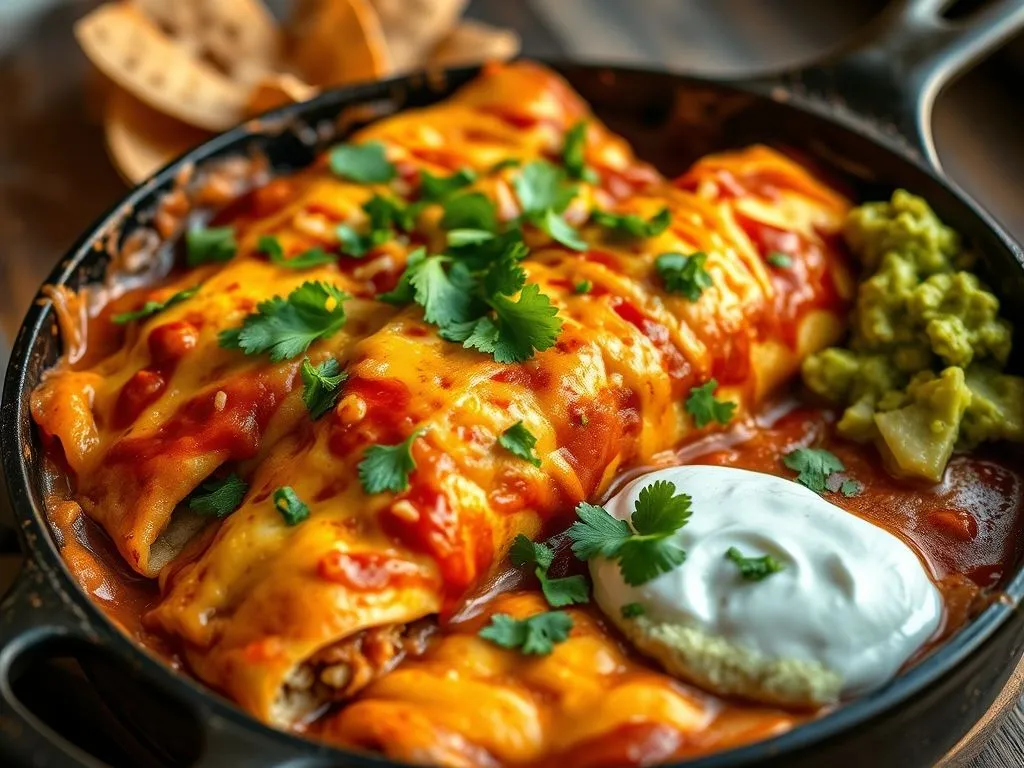 Mexican Cottage Cheese Chicken Enchilada