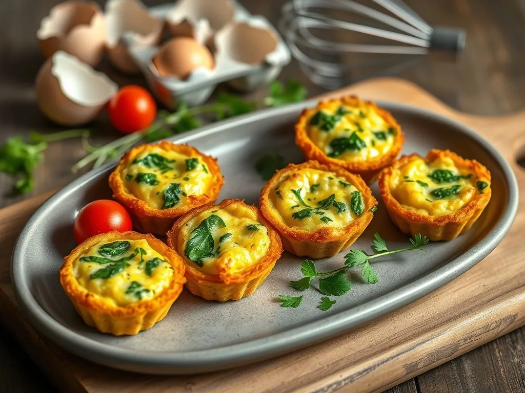 Mini Hash Brown Quiche