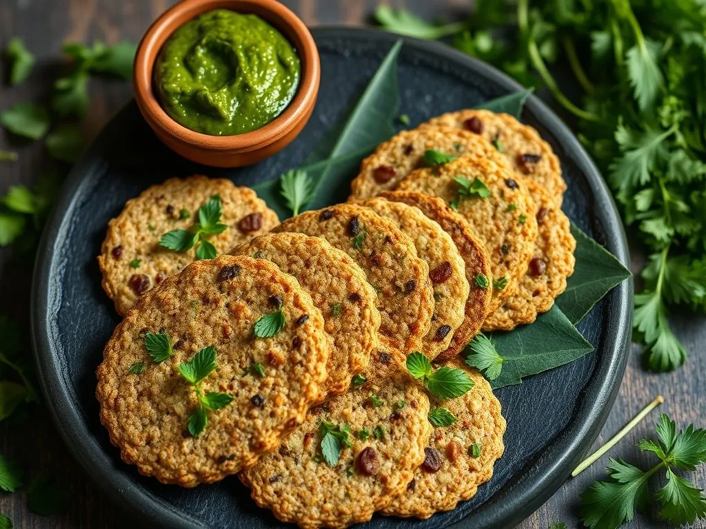 Mint And Coriander Spicy Multigrain Cracker