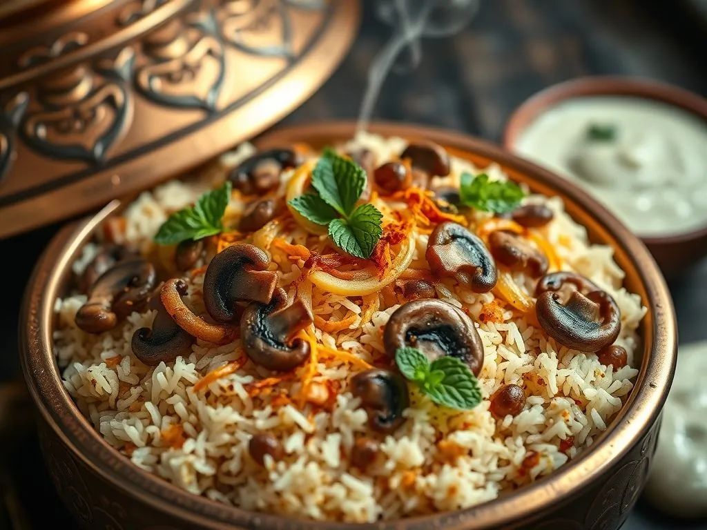 Mushroom Biryani