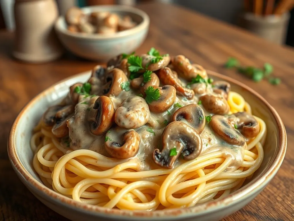 Mushroom Stroganoff