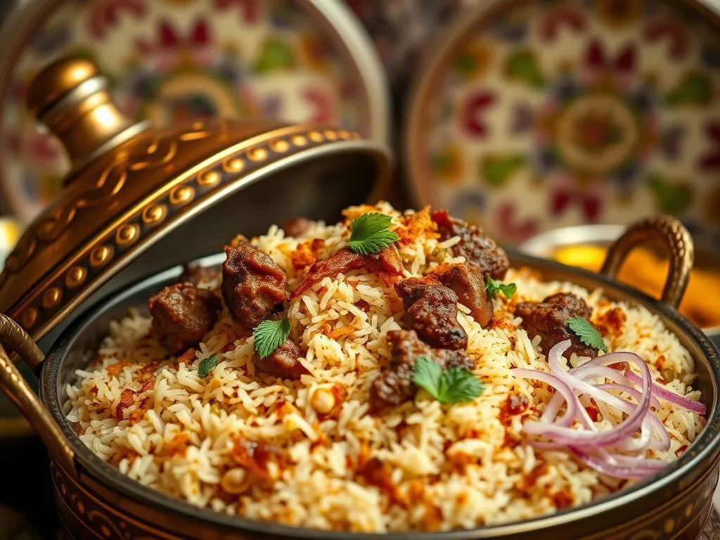 Mutton Biryani (Lucknawi style)