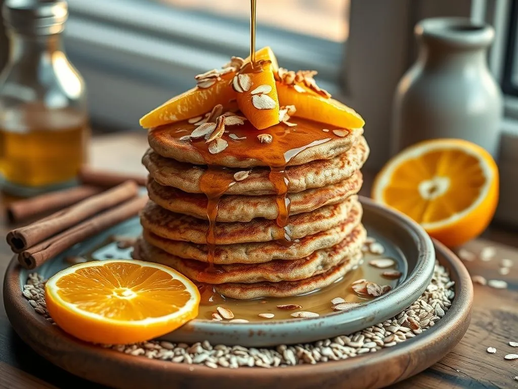 Oatmeal Pancake With Orange