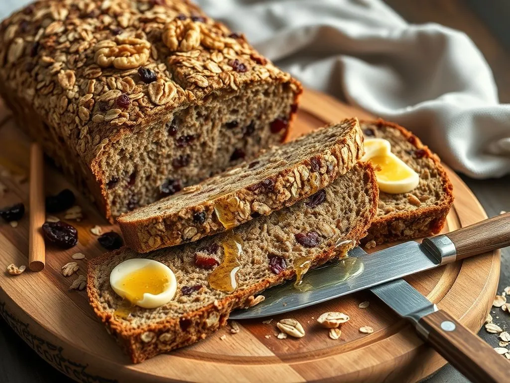 Oats, Cranberry And Walnut Bread