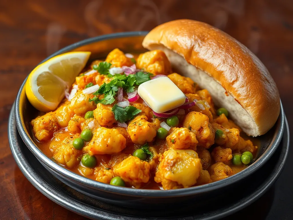 One Pot Pressure Cooker Pav Bhaji