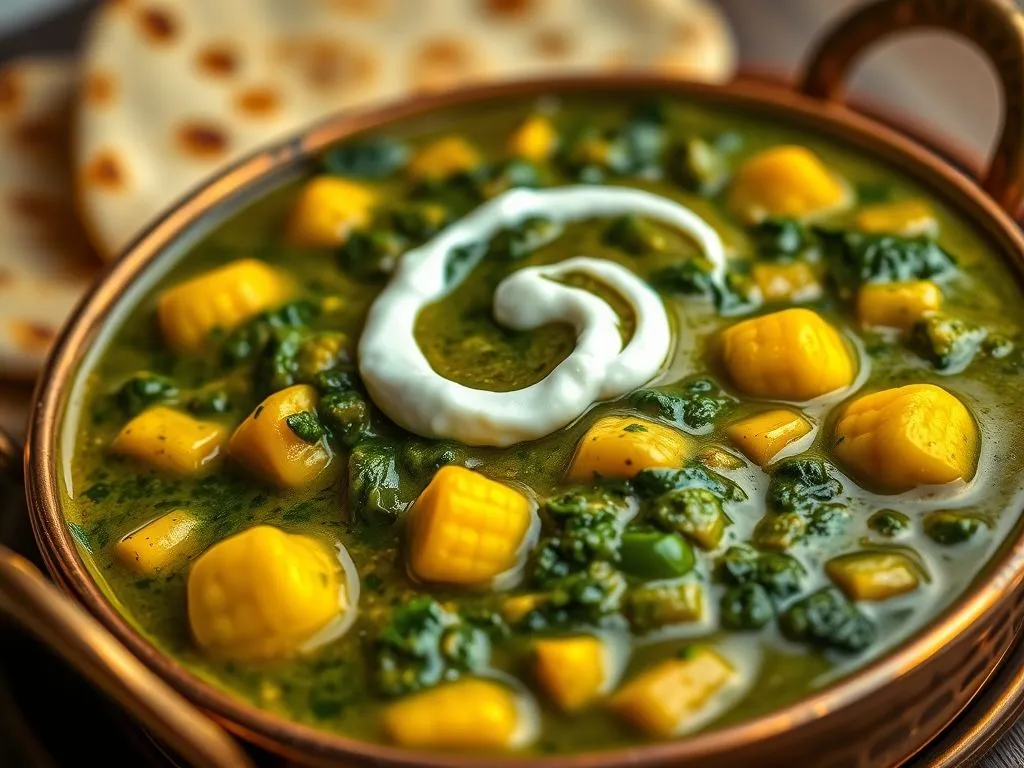Palak Corn Curry